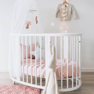 Baby Rocking Bed Multiple Functions Wooden Crib for Infants with Multiple Functions Newborn Child's Assembled Large Bed <strong>Cradle</strong>