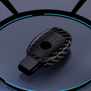 <strong>For</strong> Benz A-Class B-Class C-Class E-Class R-Class CLA-Class CLS-Class Electroplated TPU Carbon Fiber Pattern <strong>Key</strong> Protective Cover - Product Image 4