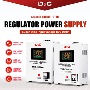 Modern <strong>1000VA</strong> Automatic Voltage Stabilizer with LCD Display Single Phase 100V-260V AC Input 220V Relay Type Regulator <strong>SVC</strong> Use - Product Image 3