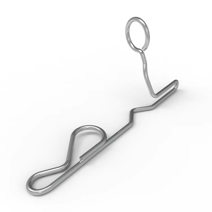 Gancio appeso in acciaio inossidabile personalizzato oem filo a forma speciale che forma il morsetto del filo a molla - Product Image 2