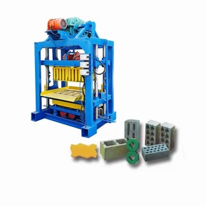 Piccolo materiale da costruzione in pietra QT4-40 macchina per fabbricare mattoni semiautomatica macchina blocco manuale macchina macchina macchina macchina per la fabbricazione di mattoni - Product Image 1