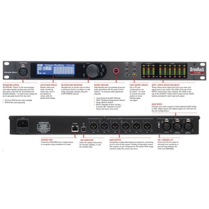 驱动器pa2in6out 2合6 dsp输出数字音频处理器全扬声器管理系统舞台音频设备 - Product Image 3