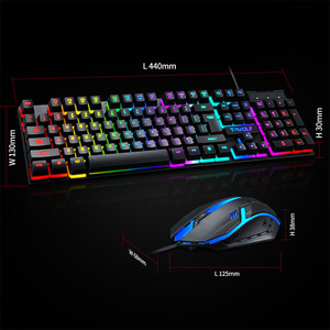 TF200 Gaming Wired <strong>Keyboard</strong> Mouse Combo With LED rainbow <strong>Light</strong> Mechanical <strong>Keyboard</strong> for <strong>Computer</strong> - Product Image 3
