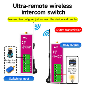 1 <strong>Master</strong> 4 <strong>Slaves</strong> LORA Bidirectional Intercom Switch Module 9-30V Water Supply Relay Remote Control up to 10A Current - Product Image 3