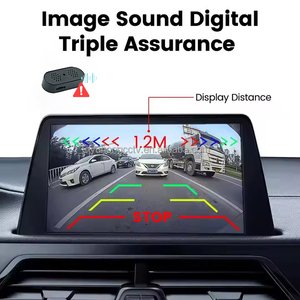 Cámara de visión trasera de coche 2 en 1, Sensor de marcha atrás de aparcamiento, Radar de visión trasera, cámara de visión nocturna de respaldo, Universal, fácil de instalar, sin Taladro - Product Image 3