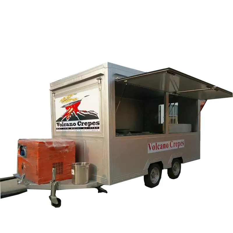 Commercial usage beautiful fast food trailer