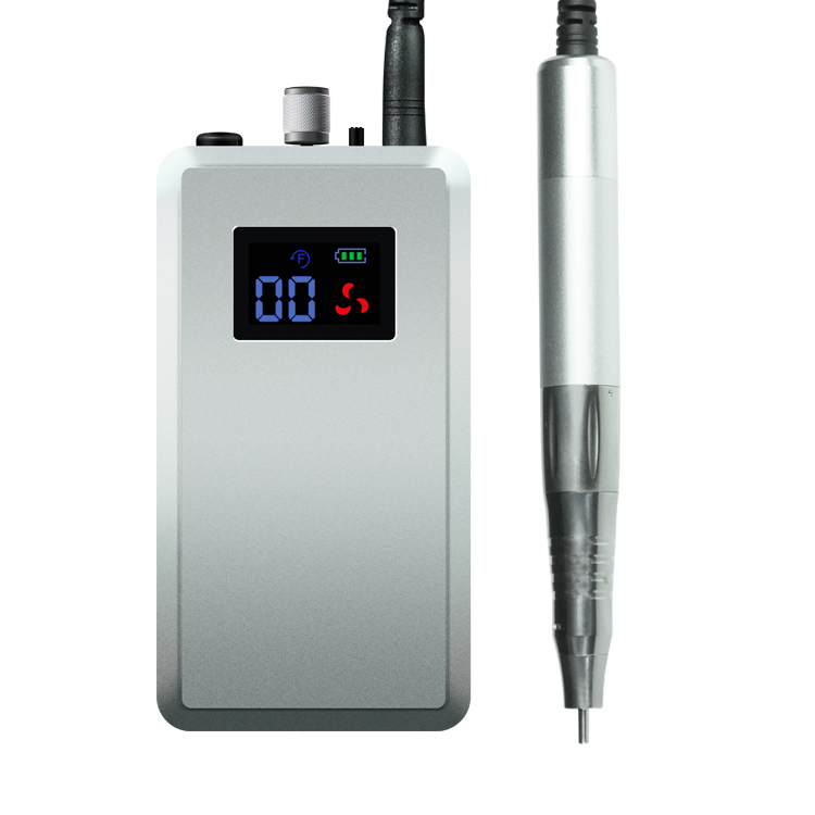 เครื่องเจาะเล็บสีเงิน AT-NDB-152 110V ปลั๊ก USA 2.35มม.