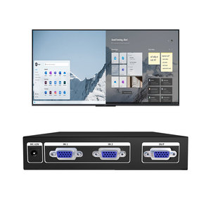 VGA <strong>Splitter</strong> Switch <strong>2</strong> <strong>Input</strong> <strong>1</strong> <strong>Output</strong> Video VGA Multiviewer with IR Remote