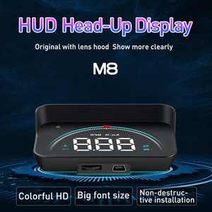 מכונית obd2 hd ראש תצוגה m8 מד מהירות דיגיטלי mph מצפן מצפן