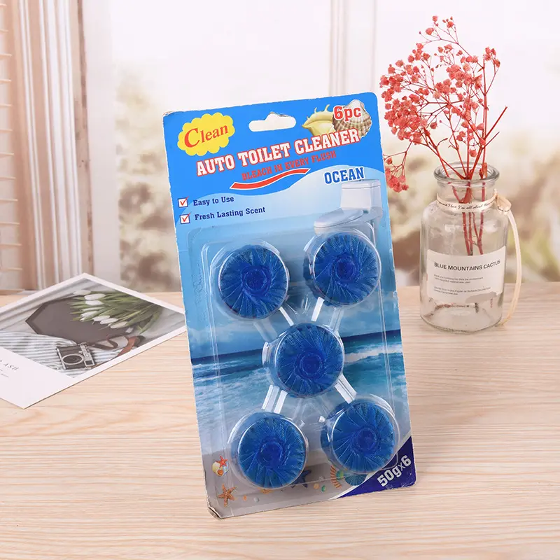 Cistern tank Automatic Deodorizers Blue Bubble Tablets Toilet Cleaner Block For Bathroom