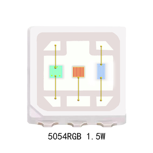 Светодиодная лампа 5054 высокой мощности 1,5 Вт RGB чип SMD светодиодный сценический свет игрушка звездное небо источник света - Product Image 4
