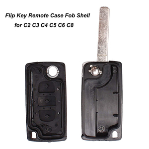 Citroen C2 C3 C4 C5 C6 C8 için 3 düğmeler anahtar kabuk VA2 Blade CE0523 ile katlanır araba anahtarı uzaktan kumandalı anahtar kapak - Product Image 2