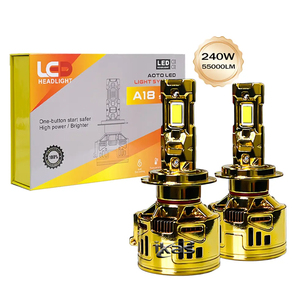 New and Original High Power Hir2 Car LED H7 High Low Beam 9005 H11 H1 Led Headlights Bulb 240W 55000lm Hb3 Hb4 Car Led Fog <strong>Light</strong>