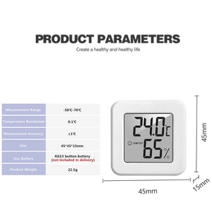 Minitermómetro Digital higrómetro para interiores, higrómetro con pantalla LCD, Sensor para el hogar, para habitación - Product Image 6