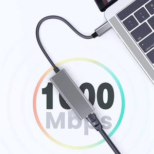 USB C Gigabit Ethernet LAN Adapter 100 Mbit/s Hochgeschwindigkeits-Netzwerk karte RJ45-Ethernet-Schnittstelle für Laptop Externer USB - Product Image 5