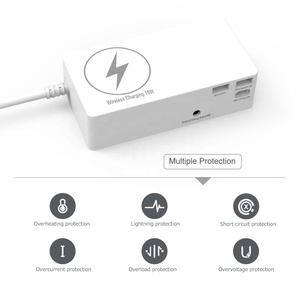 Cargador multifunción de escritorio para el hogar, cargador de viaje con puerto de carga inalámbrica de 5-10w, usb tipo c, 2023 - Product Image 5