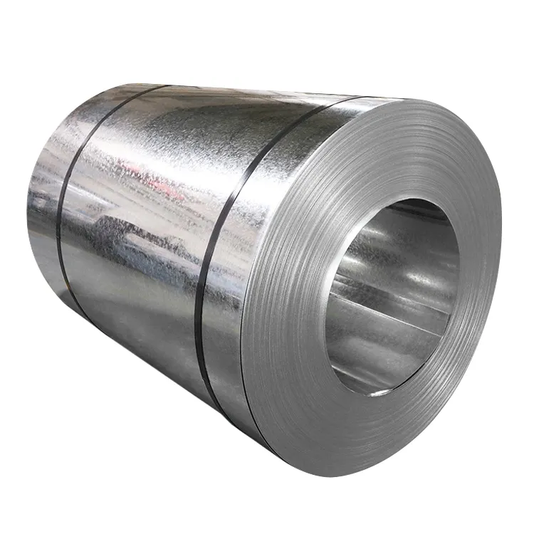 Hoja de acero galvanizada en caliente en bobina G90 Tira de acero galvanizado/bobina de hendidura GI Z275 Hoja de acero con revestimiento de zinc