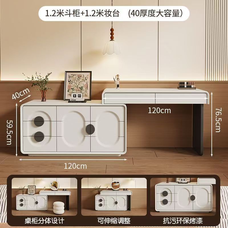 Coiffeuse 120 cm + commode 120 cm