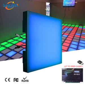 100PCS 3 X3M RGB Super Grid LED Tanzfläche 100PCS Interaktive Requisiten für interaktive Spiele Wand boden aktiviert Chrom IP55 - Product Image 2