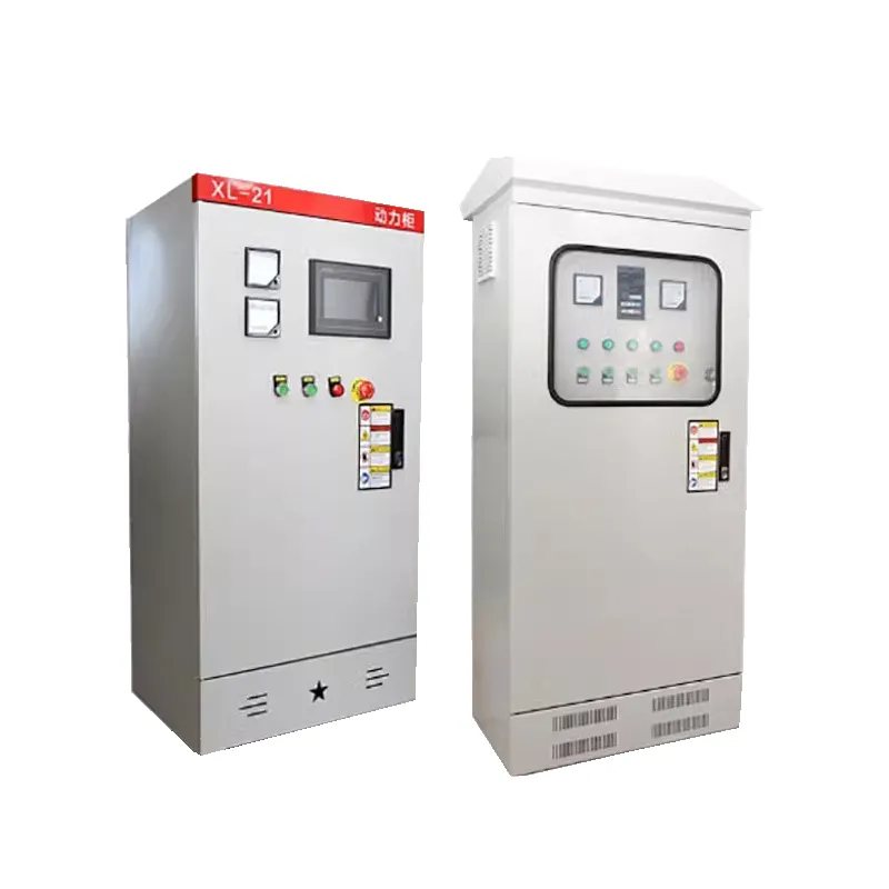 Soft vfd start cabinet fire water pump fan electrical control panel 220V 380V AC power supply cabinet