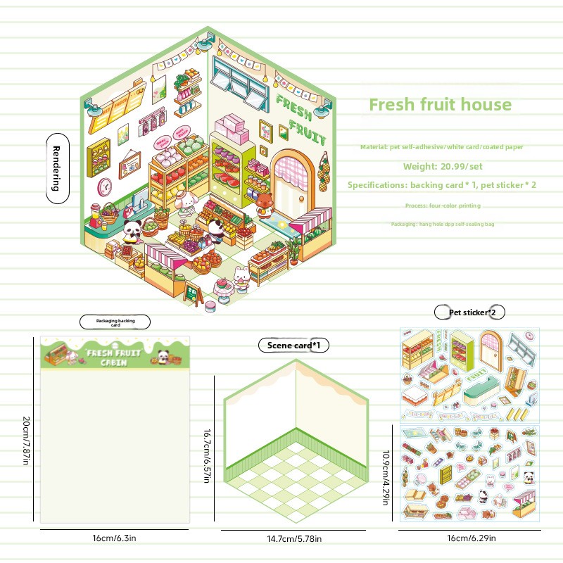 Cabaña de frutas frescas