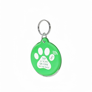 Venta superior 13,56 MHz Código Qr personalizado y Url programable Epoxy Nfc Pet Id Collar Tag para perro/gato - Product Image 3