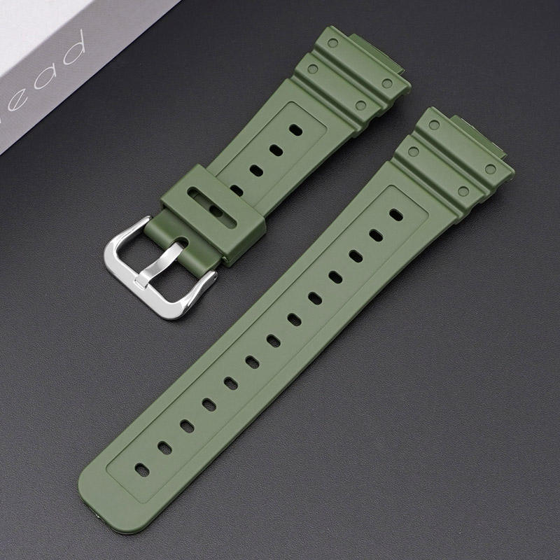 Green+siliver buckle
