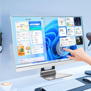 OEM Computador PC Desktop Monblock todo do núcleo i5 5200u 8G RAM 256GB SSD AIO de 24 polegadas em um computador com bateria de UPS