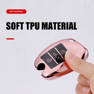 Yeni tasarım TPU koruyucu araba anahtarı kapağı için araba aksesuarları Roewe RX5 2017 yıl için MG ZS 3 düğme - Product Image 5