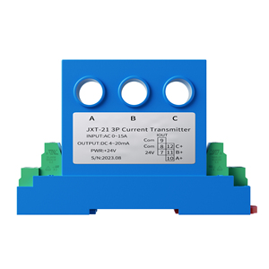 AC 0-50A Three <strong>Phase</strong> <strong>Split</strong> Core Hall Effect Current Sensor AC 1A 2A 3A 5A 10A 20A to 4-20mA 0-10V 0-5V 1-5V Current Transmitter - Product Image 1