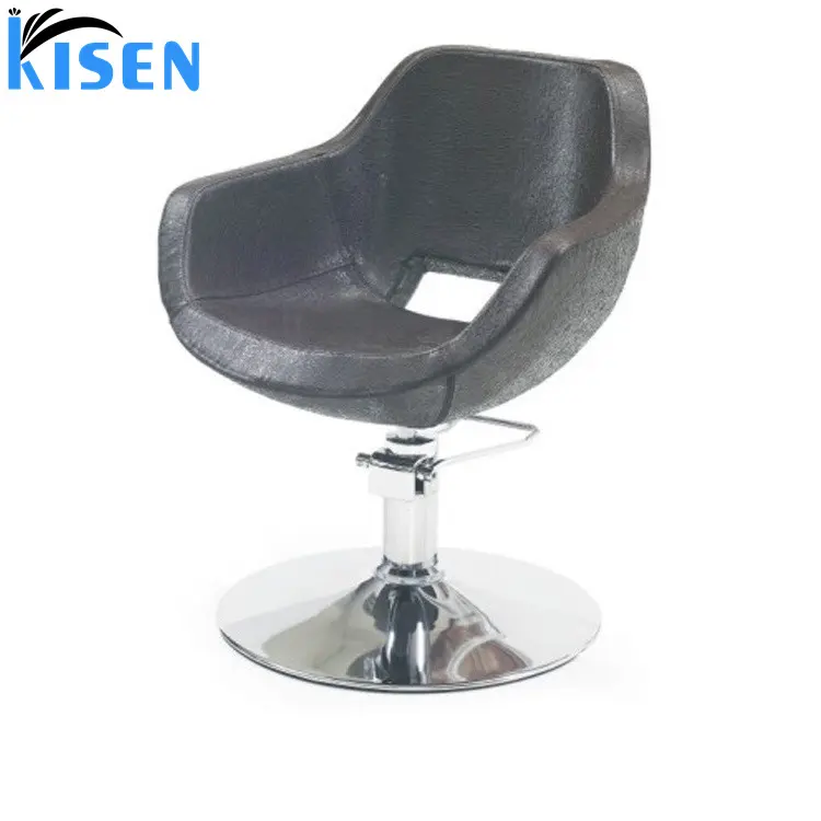 Kisen beauty and hair salon furniture parrucchiere prezzo economico poltrona da barbiere nera in vendita