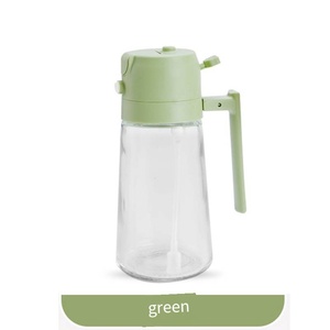 Mutfak pişirme barbekü için dayanıklı cam çok yönlü 2-in-1 470ML sirke zeytinyağı püskürtücü ve yağ dağıtıcı şişe - Product Image 6
