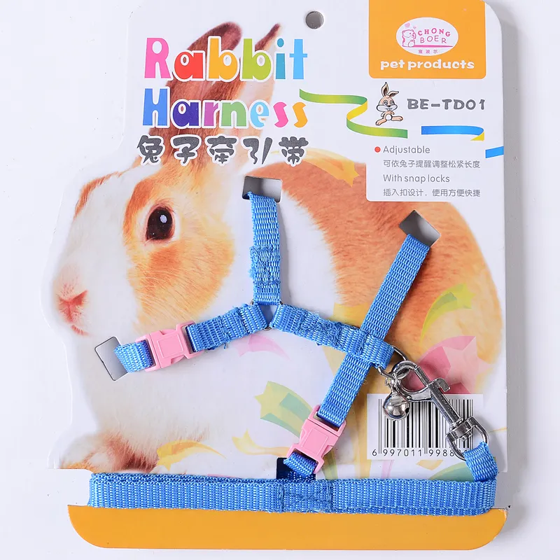C & C Grosir Perlengkapan Kecil Kotak-kotak Kucing Peliharaan Kelinci Harness dan Tali untuk Hamster Kelinci Tali Dada Dasi Kupu-kupu Memanfaatkan