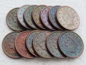 1セント装飾記念コインの (1839-1852) 銅コピーの卸売カスタムセット - Product Image 5