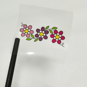 Özel şeffaf etiket baskı etiket ambalaj etiket su geçirmez mum şişe kavanoz şeffaf altın Logo ile damgalama <span class=keywords><strong>Sticker</strong></span> - Product Image 6