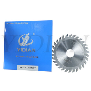 104x3.0-2.0x22x30T ağaç işleme makineleri araçları dairesel TCT testere bıçağı CNC ağaç İşleme KDT kenar bantlama makinesi için - Product Image 5