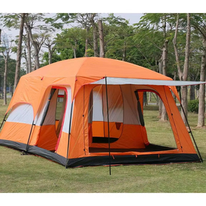 Açık rüzgar geçirmez su geçirmez aile kamp çadırı taşınabilir çadır seyahat piknik için 8-10 kişi aile kamp çadırı - Product Image 3