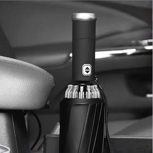 Creative Full Automatic Rain and Sun <strong>Dual</strong>-use Not Wet Umbrella With <strong>Reflective</strong> - Product Image 1