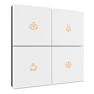 Per la costruzione di Home Office KNX intelligente interruttore a parete sistema di automazione intelligente intelligente interruttore pulsante nero Grey EU Standard - Product Image 2