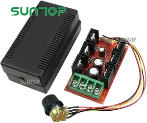 2000W 10-50V MAX 40A PWM DC Motor Speed Controller Governor HHO RC Controller interruttore a velocità variabile regolabile - Product Image 1