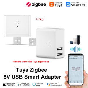 Tuya Zigbee Smart Adapter Universal USB plug Socket Voice Control Smart Switch suporte Zigbee Signal repetidor função