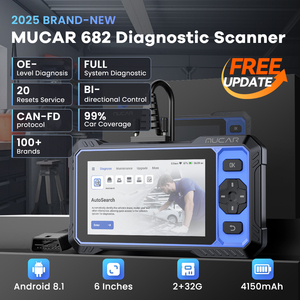 Mucar 682เครื่องมือวินิจฉัยรถยนต์สแกนเนอร์ OBD2แบบ canfd การควบคุมแบบสองทิศทางรีเซ็ต20การวิเคราะห์ระบบเต็มอัปเดตฟรี - Product Image 2