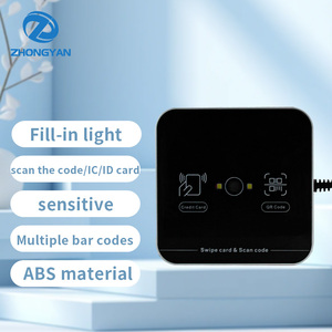 125KHz TK4001 EM4100 ID 13.56MHz ISO14443A ประเภทความถี่คู่ USB เดสก์ท็อปเครื่องอ่านบัตรรหัส QR - Product Image 2