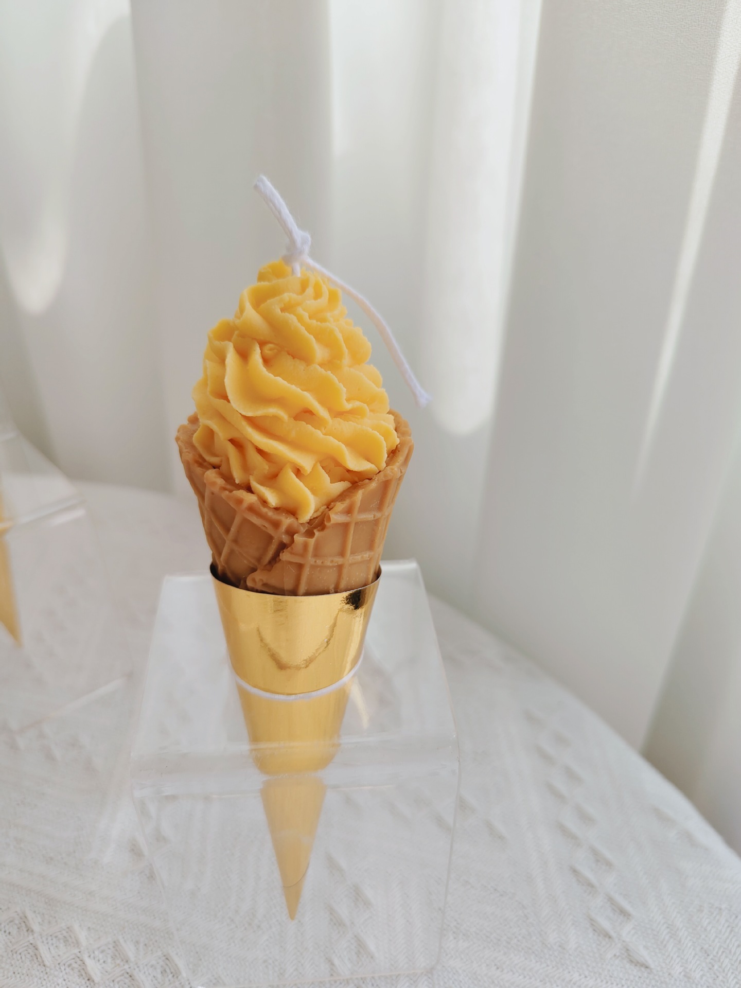 Yellow ice cream