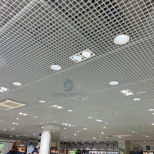 Decorative Lattice <strong>Ceiling</strong> <strong>Grid</strong> Metal Suspension Open Cell <strong>Grid</strong> Aluminum <strong>Ceiling</strong> System - Product Image 2