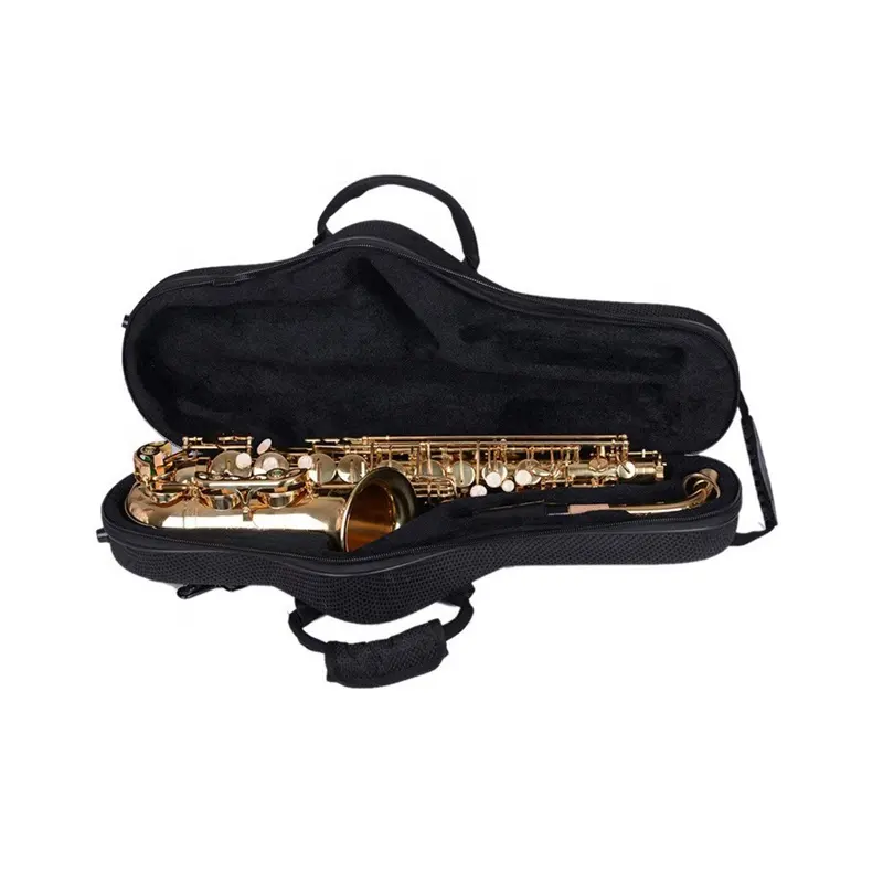 Custom Design Wasserdichte Saxophon-Tasche EVA Musical Hard Cases Instrumenten taschen Rucksack für Sopran Alto Tenor Sax Lagerung