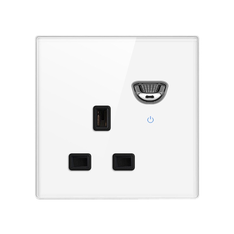 1Gang 13A socket