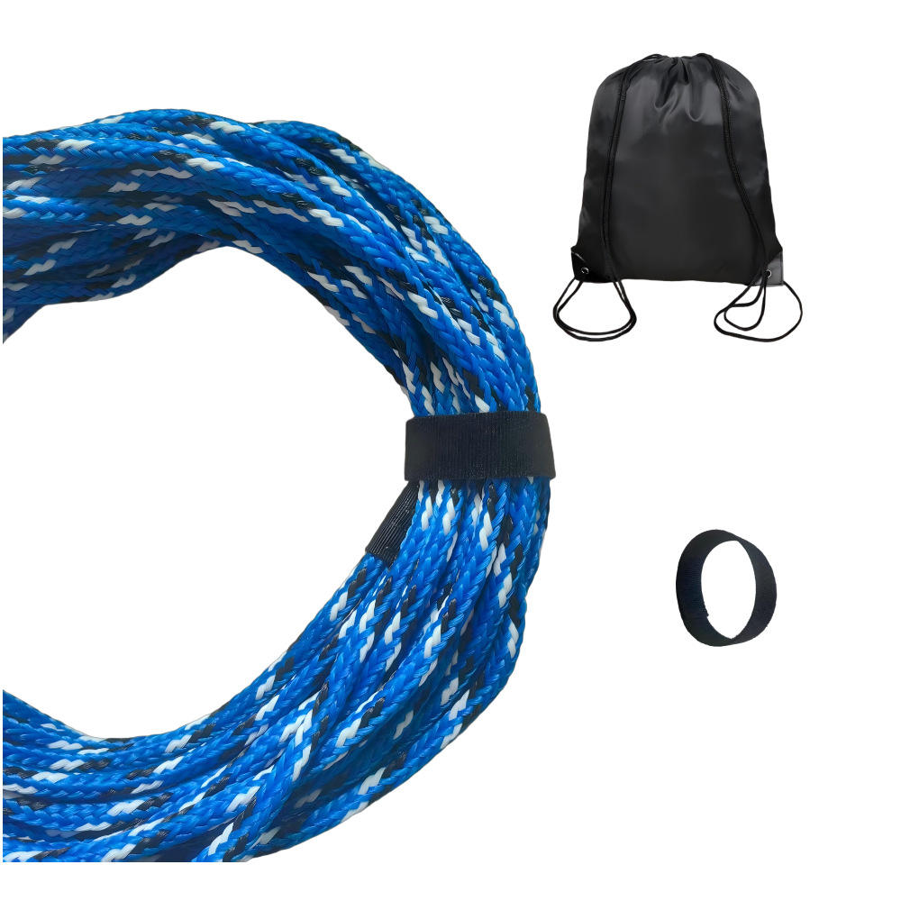 Anillo de tracción unilateral de 18 metros azul, blanco y negro