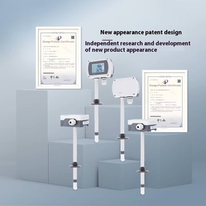 CWS20 Plug-In Indoor Temperature <strong>Humidity</strong> Transmitter with <strong>LCD</strong> <strong>Display</strong> ABS <strong>Sensor</strong> Track and Replaceable Probe Customizable ODM - Product Image 2