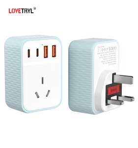 Enchufe eléctrico en función de toma de corriente Control de toma de corriente Enchufe USB de pared Convertidor de adaptador múltiple Cargador de teléfono móvil - Product Image 2